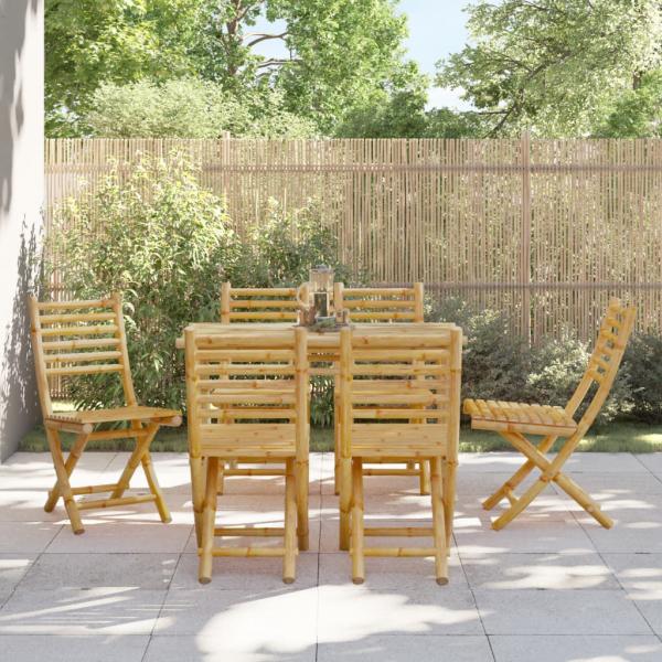 ARDEBO.de - Gartenstühle 6 Stk. Klappbar 43x54x88 cm Bambus