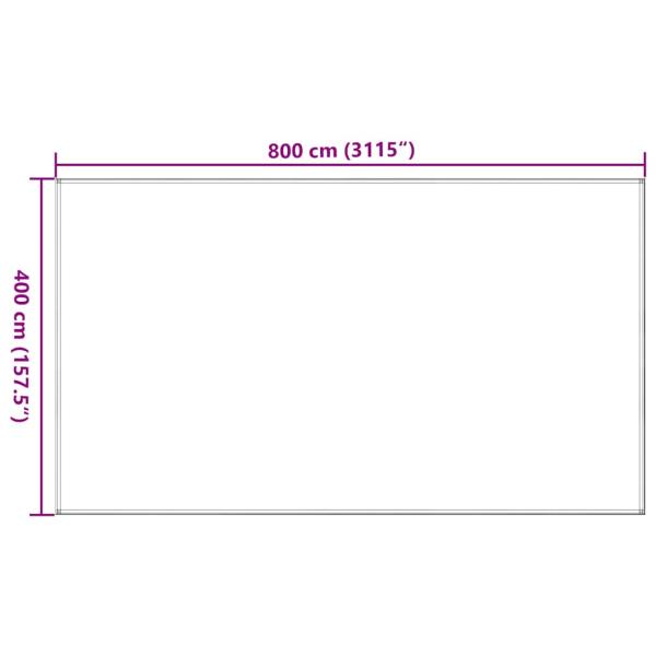 Zeltteppich Beige 400x800 cm HDPE