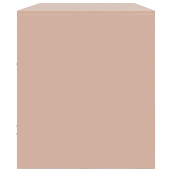 TV-Schrank Rosa 99x39x44 cm Stahl
