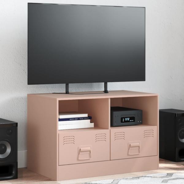 ARDEBO.de - TV-Schrank Rosa 67x39x44 cm Stahl