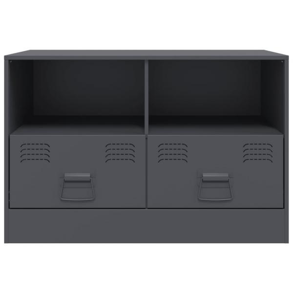 TV-Schrank Anthrazit 67x39x44 cm Stahl