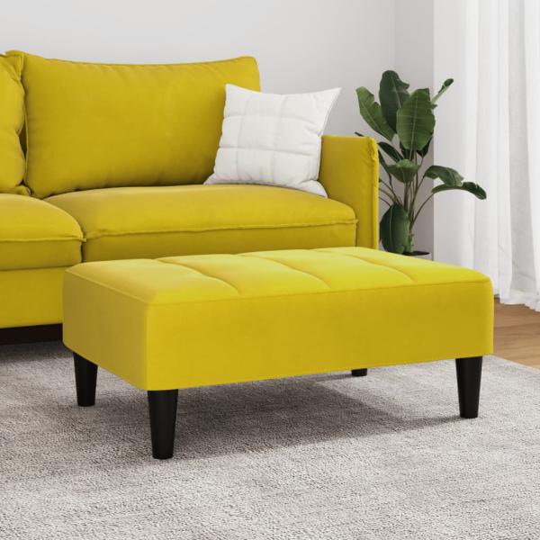 ARDEBO.de - Fußhocker Gelb 77x55x31 cm Samt