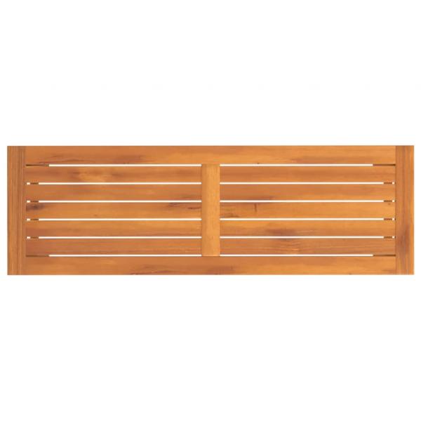 Gartenbank 110x35x45 cm Massivholz Akazie