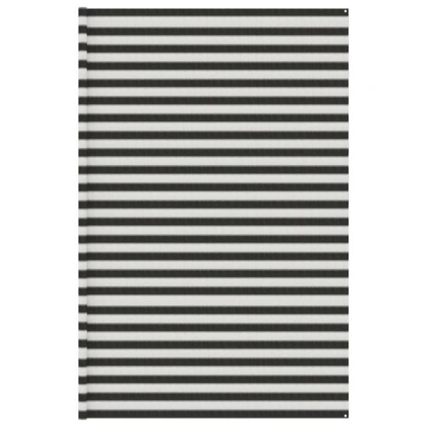 ARDEBO.de - Zeltteppich Anthrazit und Weiß 400x800 cm HDPE