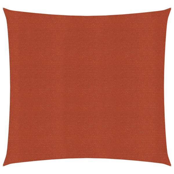 ARDEBO.de - Sonnensegel 160 g/m² Quadratisch Terrakottarot 2,5x2,5 m HDPE