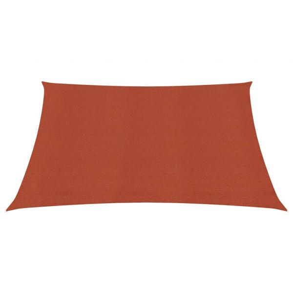 Sonnensegel 160 g/m² Quadratisch Terrakottarot 2,5x2,5 m HDPE
