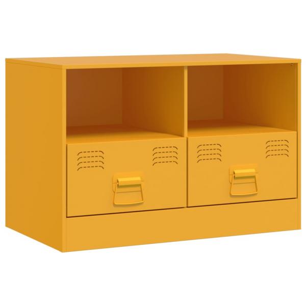 TV-Schrank Senfgelb 67x39x44 cm Stahl
