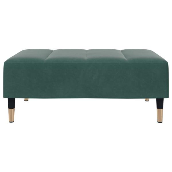 Fußhocker Dunkelgrün 77x55x31 cm Samt