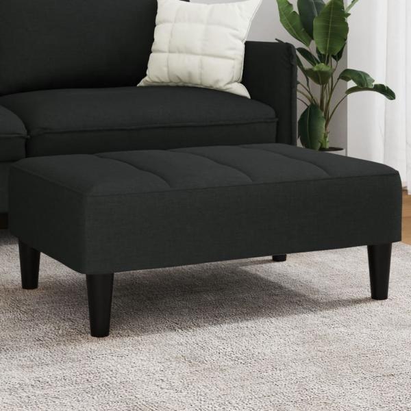 ARDEBO.de - Fußhocker Schwarz 77x55x31 cm Samt