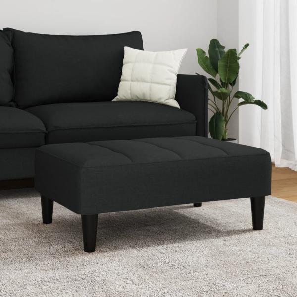 Fußhocker Schwarz 77x55x31 cm Samt