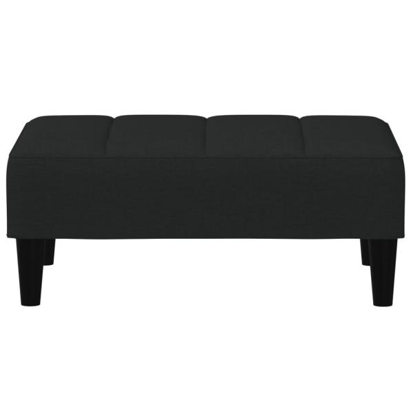 Fußhocker Schwarz 77x55x31 cm Samt