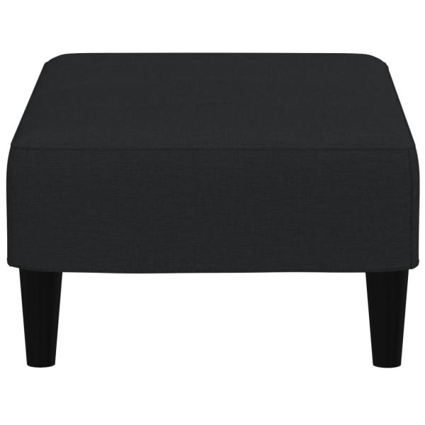 Fußhocker Schwarz 77x55x31 cm Samt