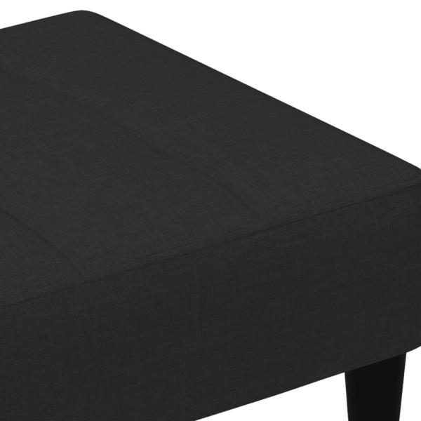 Fußhocker Schwarz 77x55x31 cm Samt