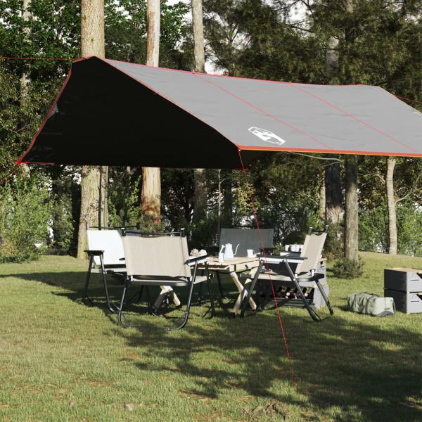 ARDEBO.de - Tarp Grau und Orange 420x440 cm Wasserdicht