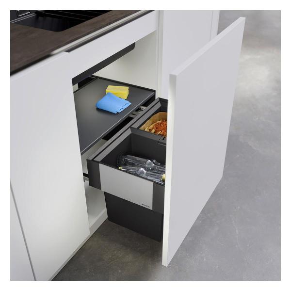 Blanco Select II Compact 60/2 Abfallsammler, 2x 17L Eimer, grau (526207)