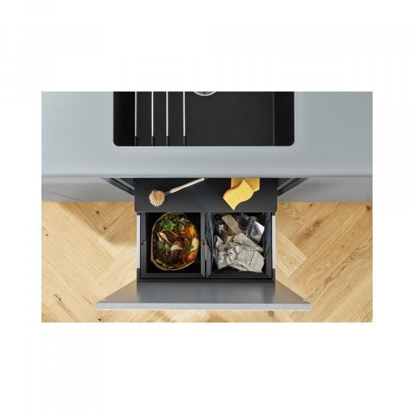 Blanco Select II Compact 60/2 Abfallsammler, 2x 17L Eimer, grau (526207)