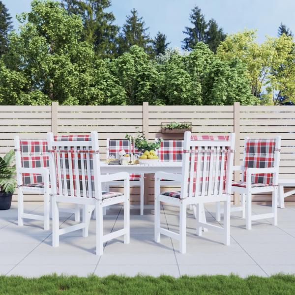 ARDEBO.de - Gartenstuhlauflagen für Niedriglehner 6 Stk. 100x50x3 cm