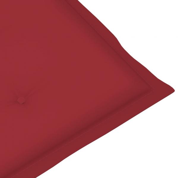 Gartenstuhlauflagen für Niedriglehner 6 Stk. Weinrot 100x50x3cm