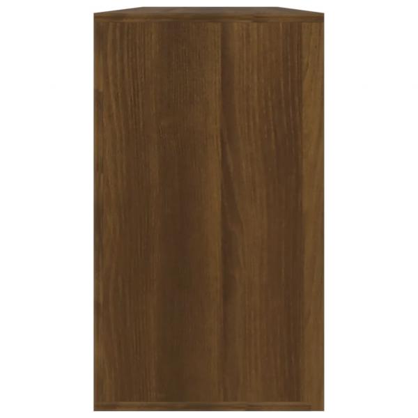 Schuhbank Braun Eichen-Optik 80x24x45 cm Holzwerkstoff
