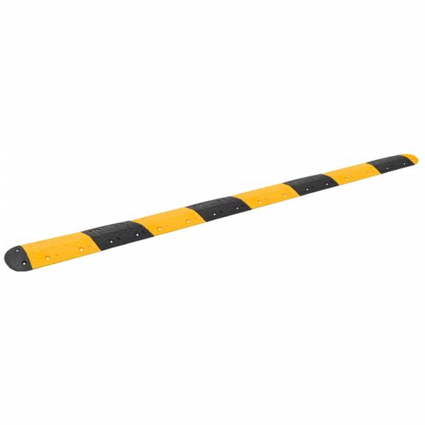ARDEBO.de - Bodenschwelle Gelb & Schwarz 420x32,5x4 cm Gummi