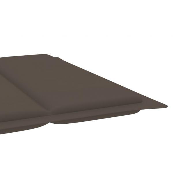 Sonnenliegen 2 Stk. mit Auflagen Massivholz Akazie