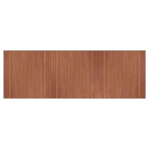 Teppich Rechteckig Braun 100x300 cm Bambus
