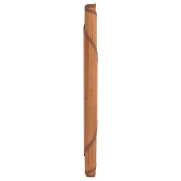 Teppich Rund Braun 100 cm Bambus