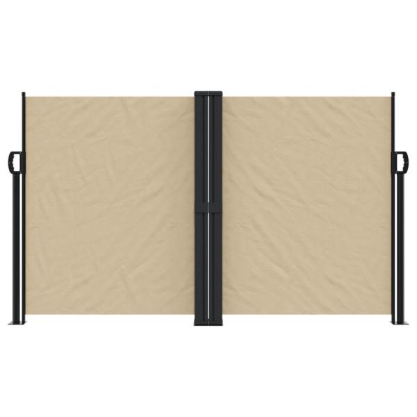 Seitenmarkise Ausziehbar Beige 140x1000 cm