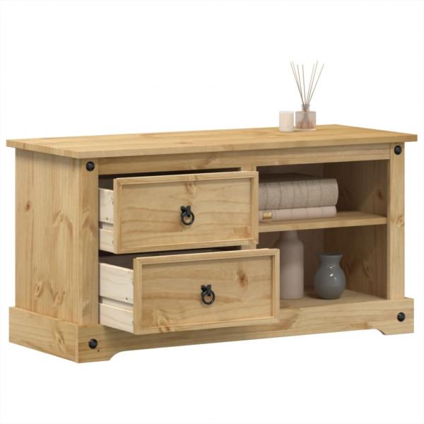 ARDEBO.de - TV-Schrank Corona 100x40x52 cm Massivholz Kiefer