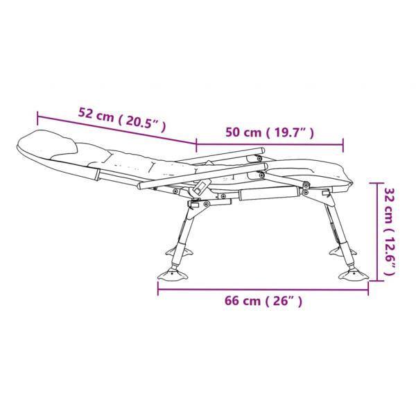 Angelstuhl mit Armlehnen Klappbar Grün