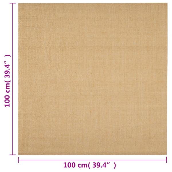 Teppich Natur Sisal 100x100 cm