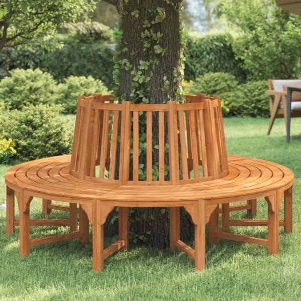ARDEBO.de - Baumbank Rund Ø208 cm Massivholz Eukalyptus