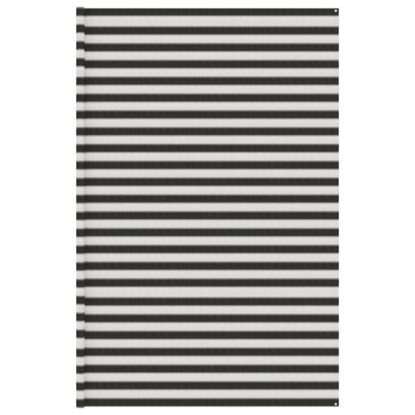 ARDEBO.de - Zeltteppich Anthrazit und Weiß 400x500 cm HDPE