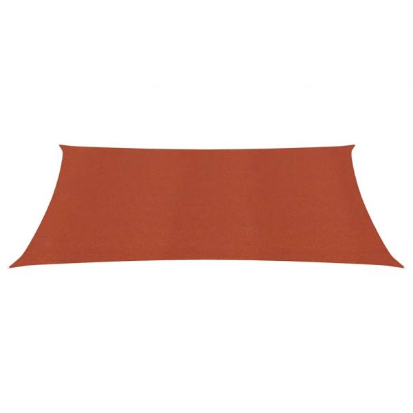 Sonnensegel 160 g/m² Rechteckig Terrakottarot 3,5x4,5 m HDPE