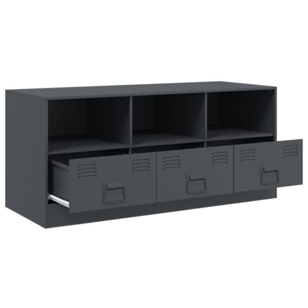 TV-Schrank Anthrazit 99x39x44 cm Stahl