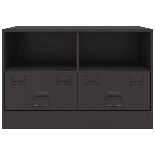 TV-Schränke 2 Stk. Schwarz 67x39x44 cm Stahl