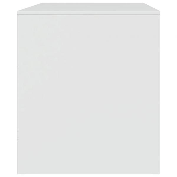 TV-Schrank Weiß 67x39x44 cm Stahl