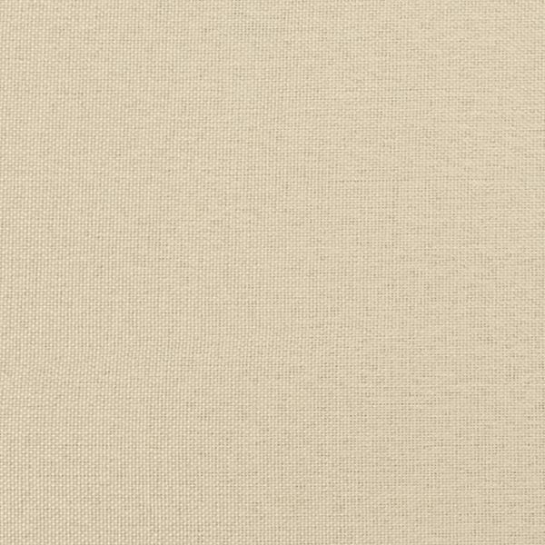 Bett mit Matratze Creme 120x200 cm Stoff