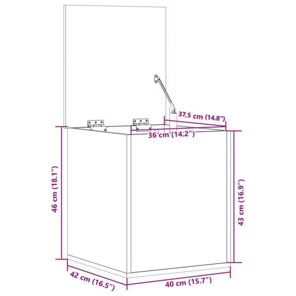 Truhe Sonoma-Eiche 40x42x46 cm Holzwerkstoff