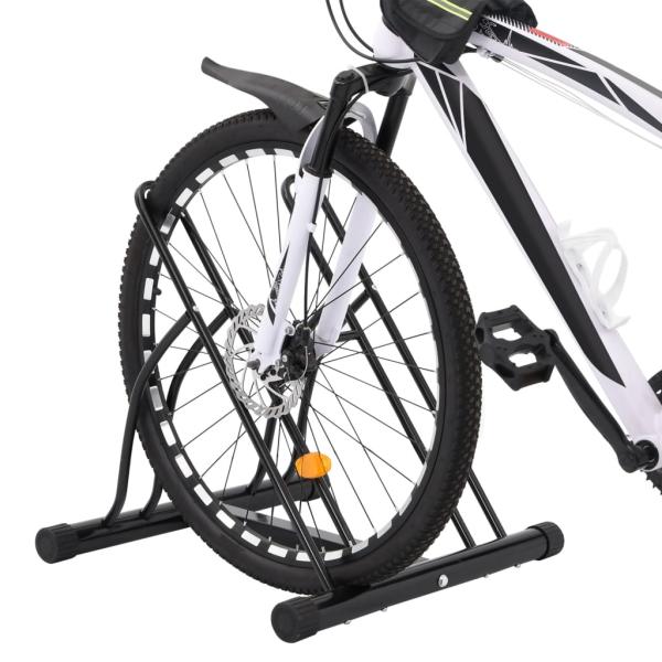 Fahrradständer für 2 Fahrräder Freistehend Stahl