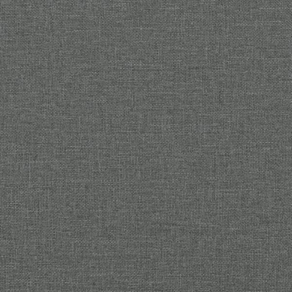 Schlafsofa 2-Sitzer mit Fußhocker Dunkelgrau Stoff