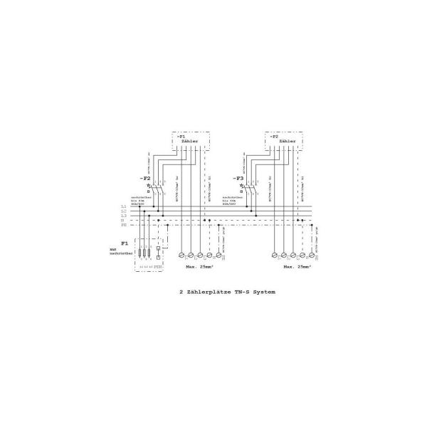 f-tronic ZSA202-2-ZK-HO-APZ Zähleranschlusssäule, 2-3.HZ, ohne Haube (7160106)