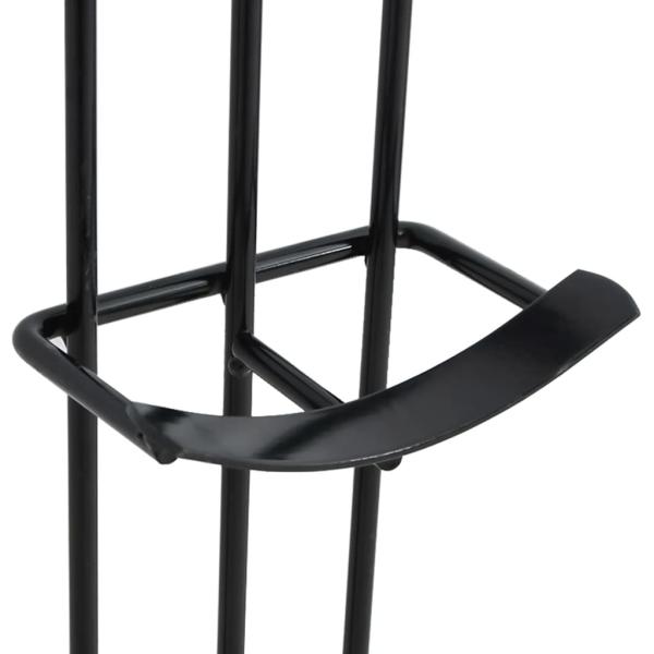 Fass-Hindernis-Halter 2 Stk. Schwarz Stahl