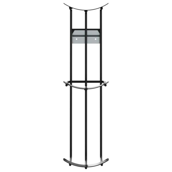 Fass-Hindernis-Halter 2 Stk. Schwarz Stahl