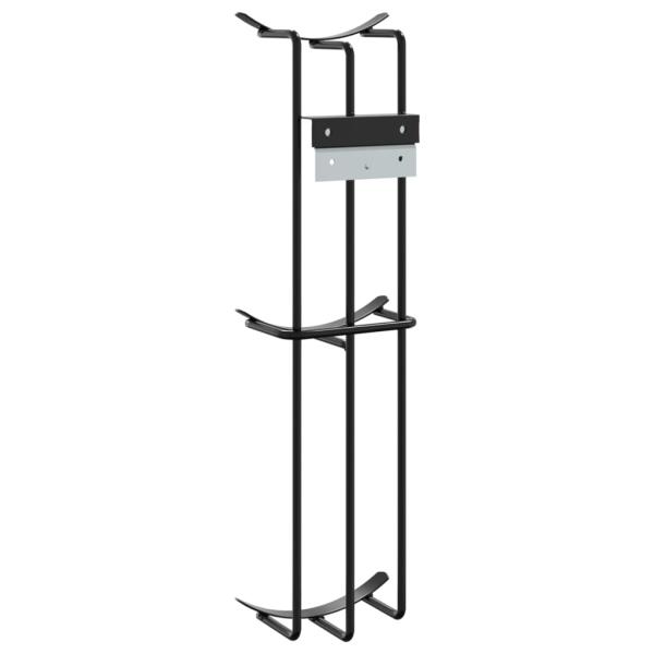 Fass-Hindernis-Halter 2 Stk. Schwarz Stahl
