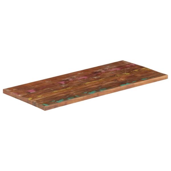 Tischplatte 120x70x2,5 cm Rechteckig Altholz Massiv