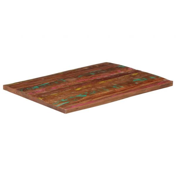 ARDEBO.de - Tischplatte 110x80x2,5 cm Rechteckig Altholz Massiv