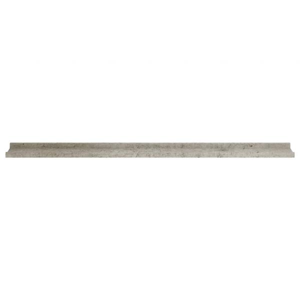 Wandregale 4 Stk. Betongrau 115x9x3 cm