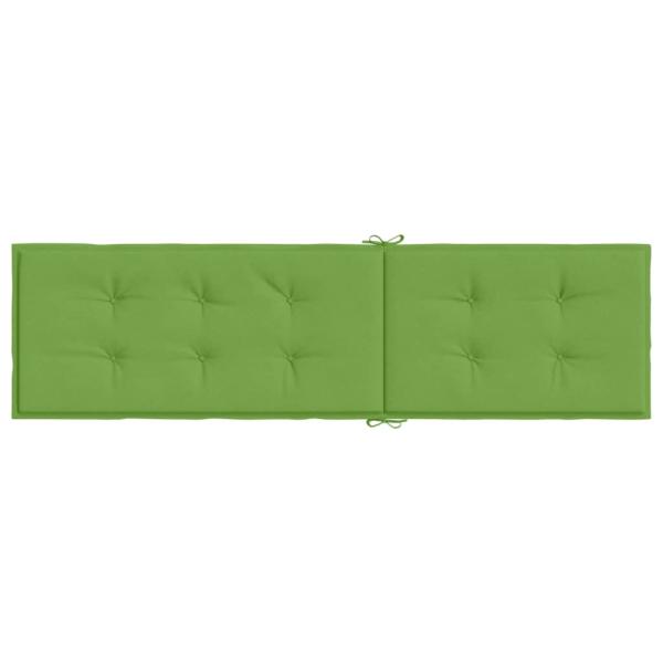 Liegestuhl-Auflage Melange Grün (75+105)x50x3 cm Stoff