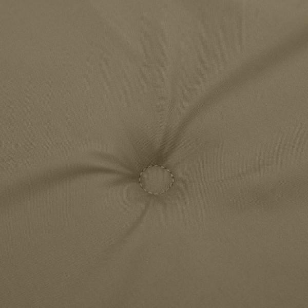 Niedriglehner-Auflagen 6 Stk. Melange Taupe 100x50x4 cm Stoff